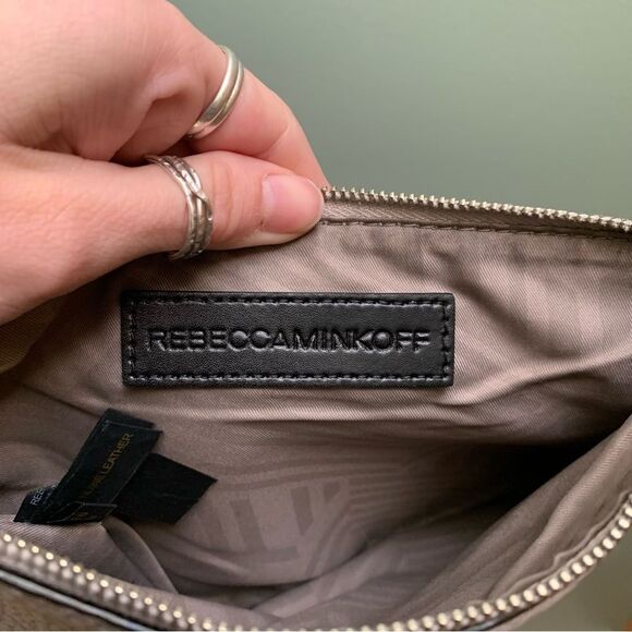 Rebecca Minkoff Gray Leather Crossbody Purse - Picture 3 of 6